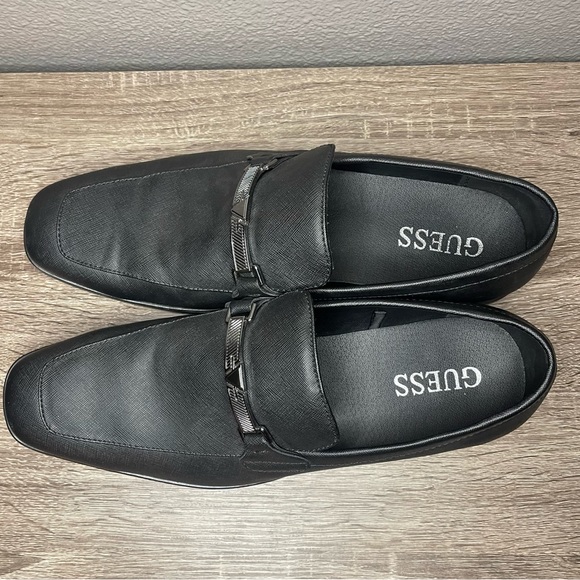 Guess Men's Hinn Slip-On Dress Shoes Mens Size 10 Black Sleek - Picture 10 of 13